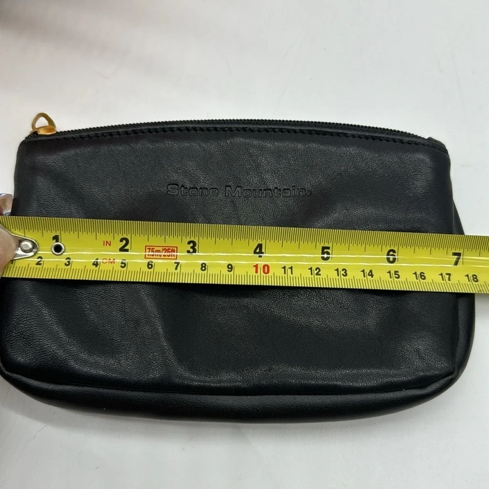 Stone Mountain Black Leather Pounch wallet BP6930C